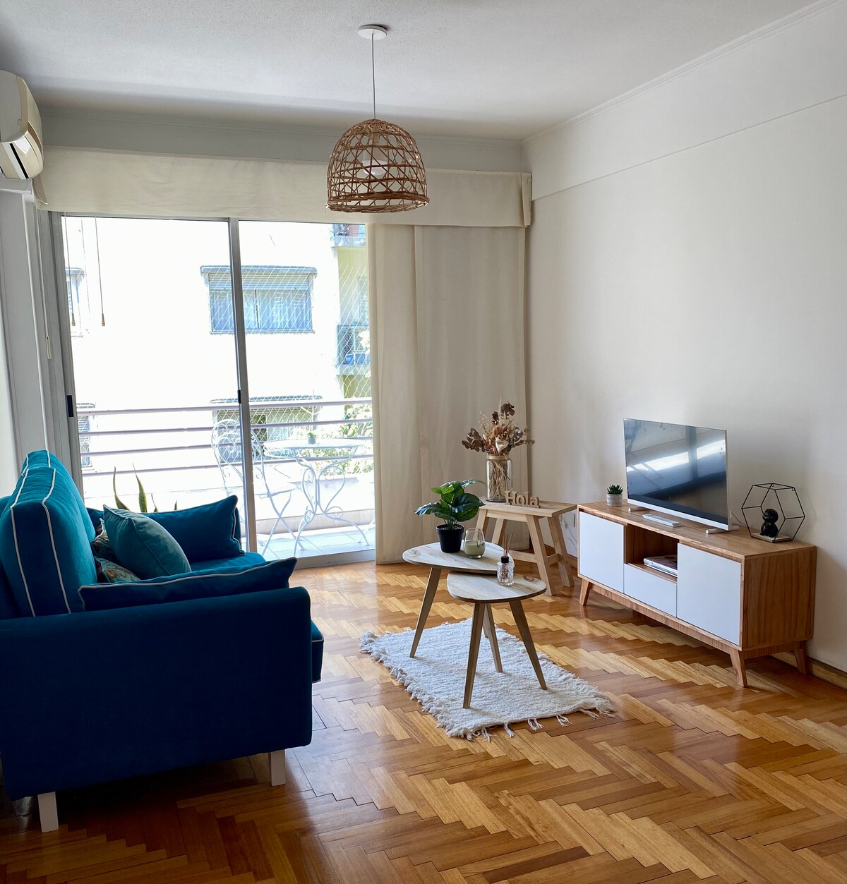 Apartamento de 2 quartos com varanda em Palermo