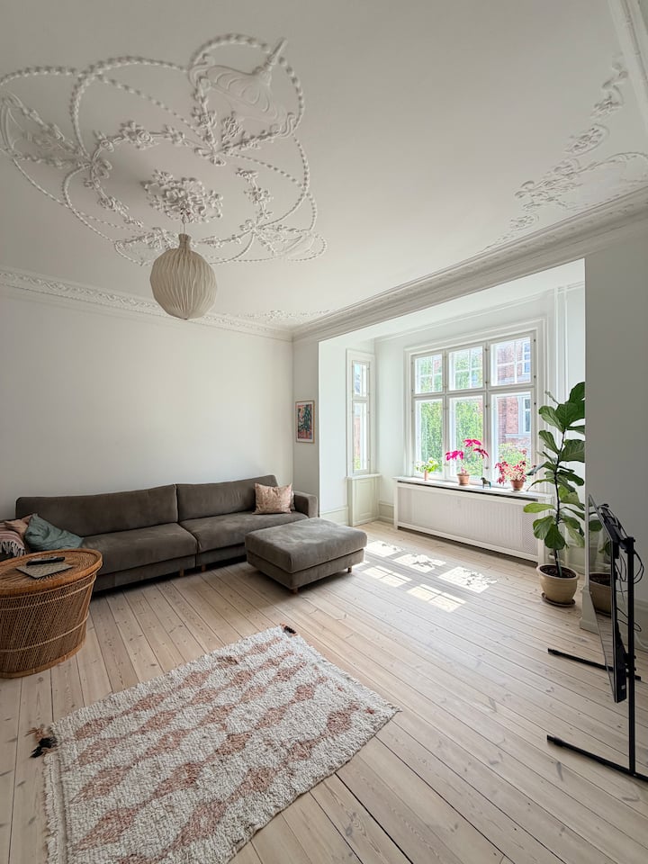 Lys Herskabslejlighed På Indre Frederiksberg - Copenhagen
