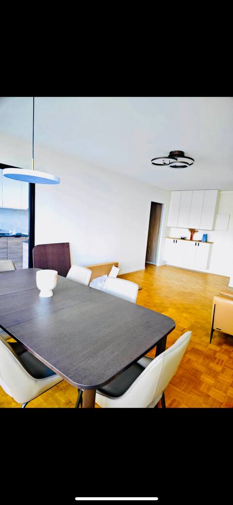 Modern 3-bedroom apartment with free parking