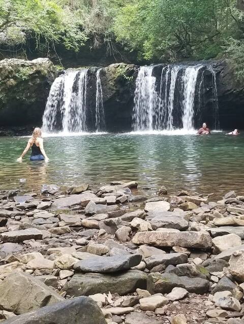New!  ON A Waterfall! Hiking! Bluffs! 13 acres!