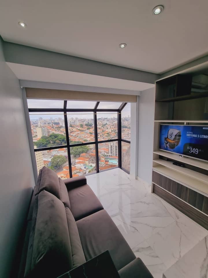 Flat Com  Vista Para Cidade No 23 Andar - São Paulo