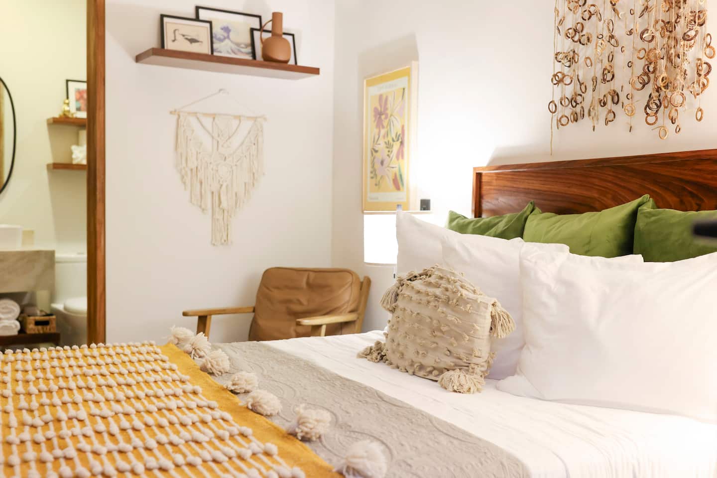 Sink into your bedroom: warm textures, considered details, and exactly the right amount of everything.