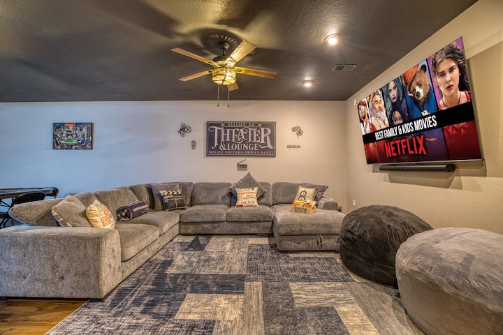 The Place to Be Cabin game room