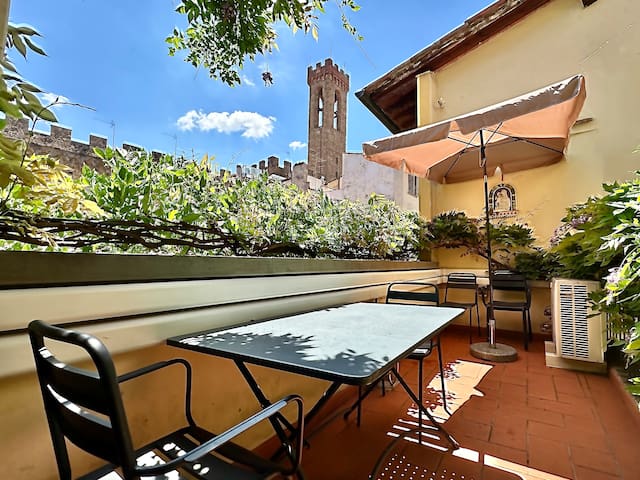 Secret terrace over Bargello, Piazza Duomo, Uffizi