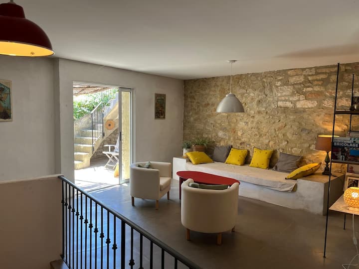 Grande Maison De Village En Pierre - Vallon-Pont-d'Arc