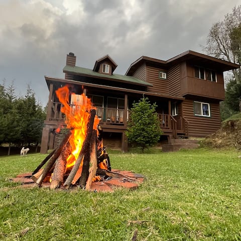 Beautiful cabin: a viewpoint to nature