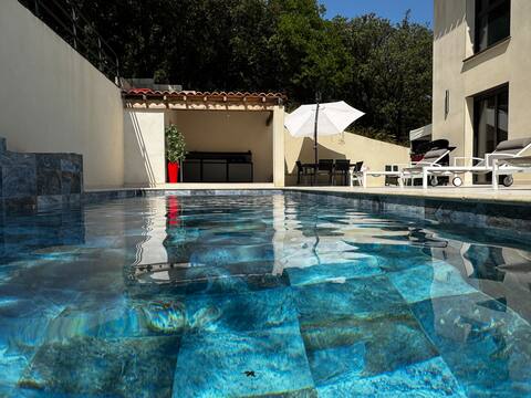 Air-conditioned villa with swimming pool - South of France
