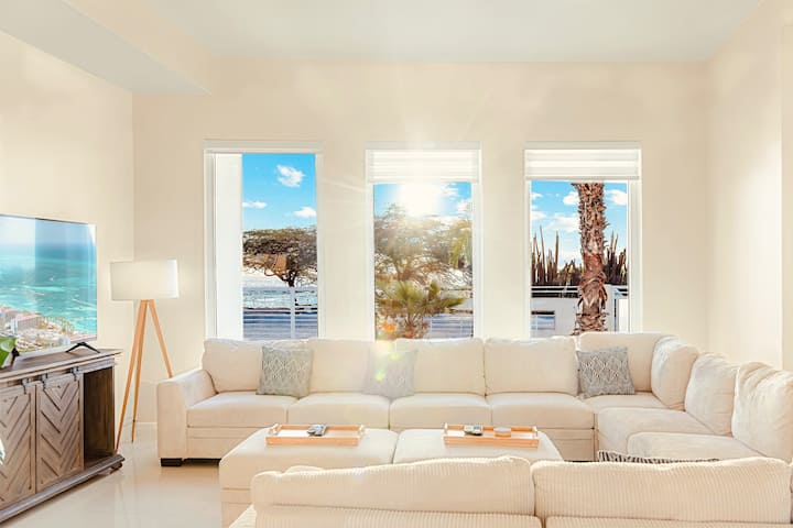Seafront Villa | Blue Door Beach House By Bocobay - Aruba