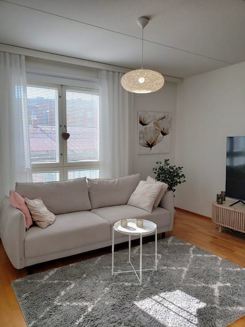 Successful Airbnb property: 3 rooms, sauna, P, 5 min airport, Jumbo mall in Vantaa