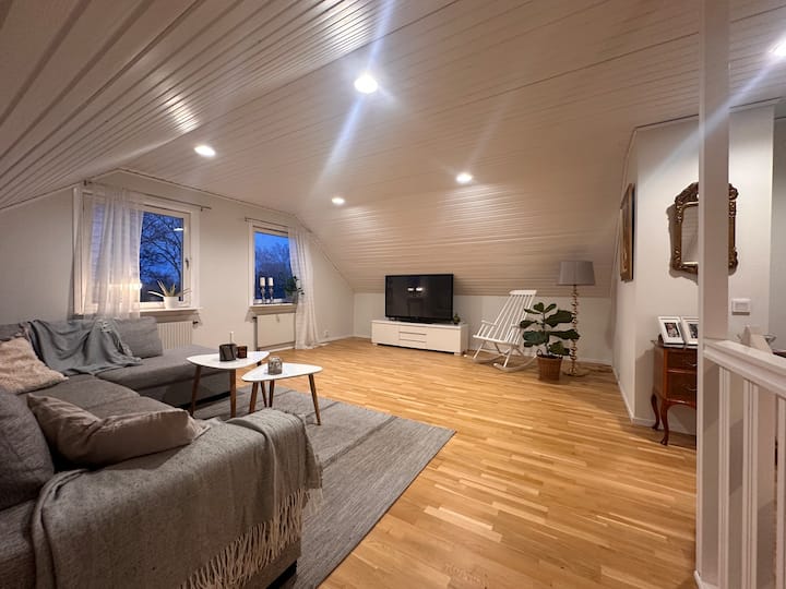 Vardagsrum på övervåning