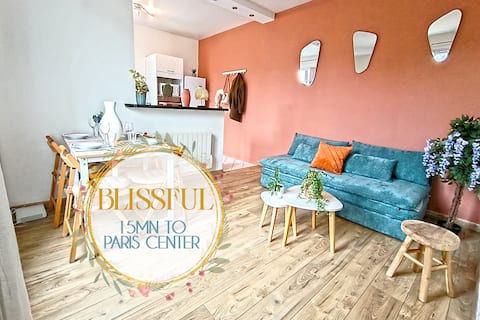 15 min from Paris center – Parking & quiet area