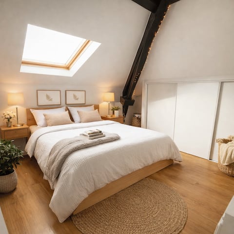 7 min from Juvisy Station - Paris & Orly RER C&D - quiet