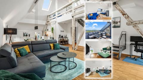Erfolgreiche Airbnb-Immobilie: DND Design Loft: 170 m ²|Parking|Netflix|Balcony in Würzburg