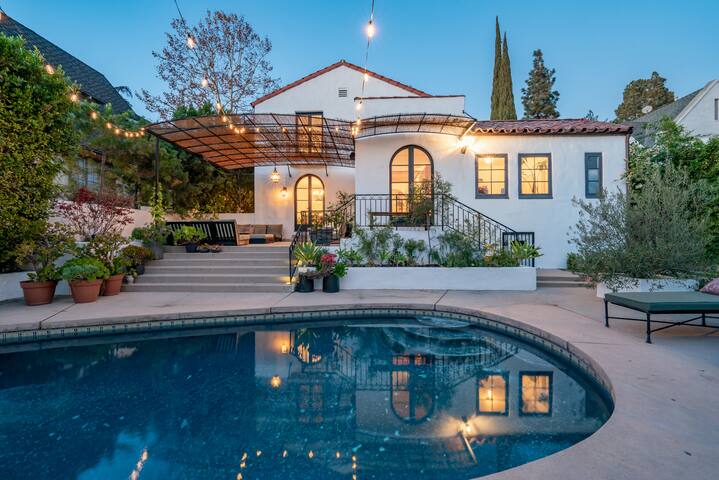 Eclectic Los Feliz 1925 Mediterranean Villa w/Pool gallery image 2