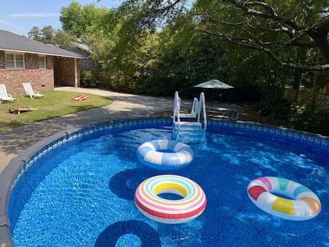 Family Home and Private Backyard