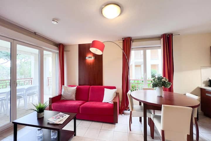 Le Mimosa - 6p Resort Appartement, Strand & Pool - Théoule-sur-Mer