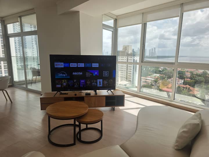 Hermoso Apartamento Con Vista Al Mar - Panama City