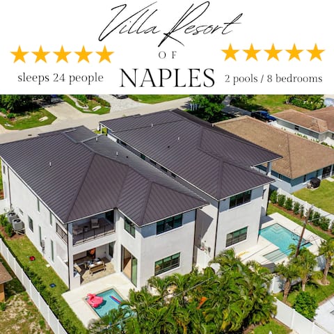 NEW*Lux Villa Resort* Slps 24|2 Private Pools