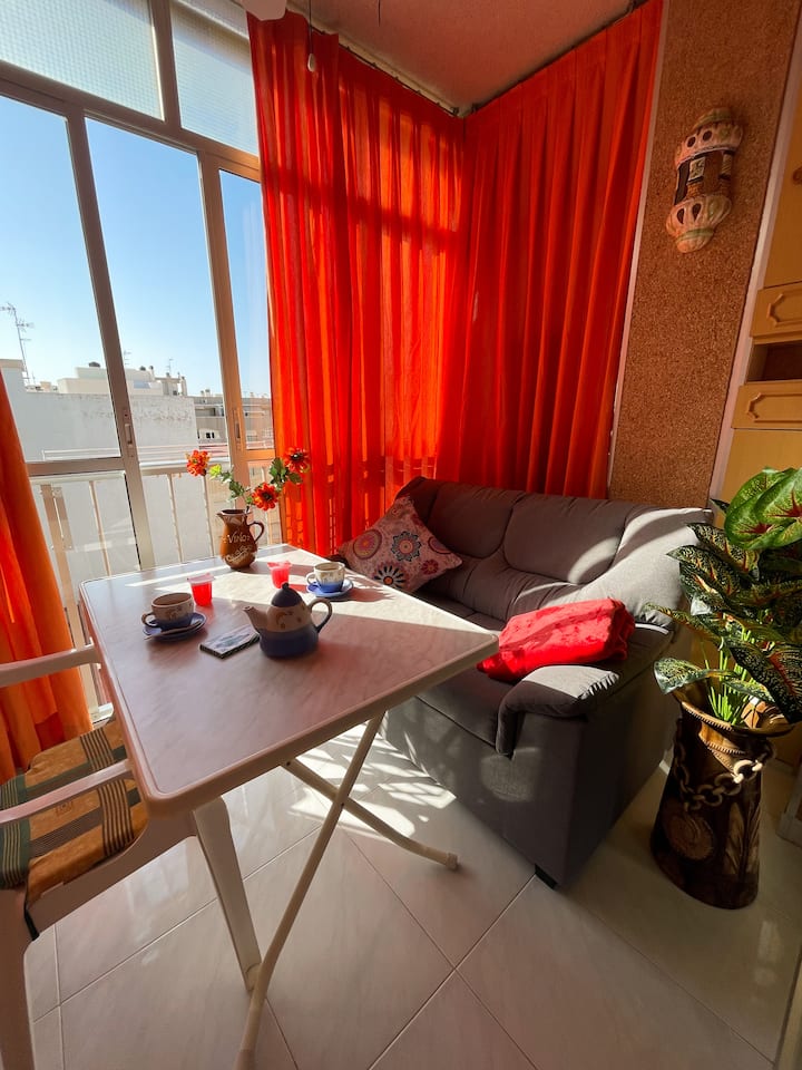Sonniges Studio Mit Meerblick, 150m Von Strand - Torrevieja