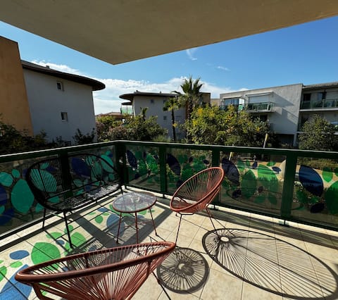 Popular Airbnb listing: Apartment 10 minutes from the beaches in Sérignan