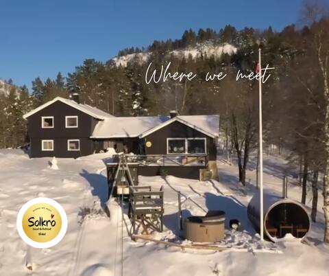 A big cozy private cabin with a beautiful view