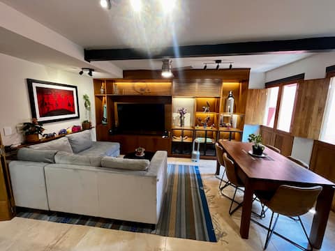 Beautiful apartment with art