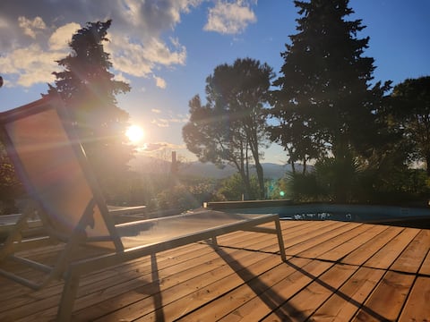 house near the sea, swimming pool