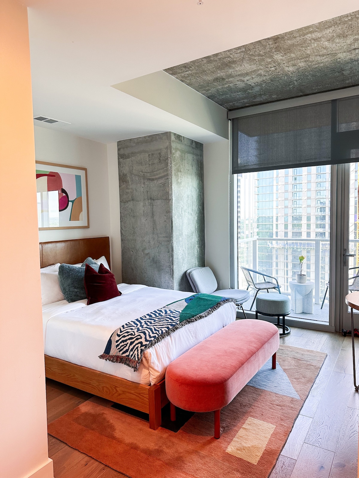 Studio with downtown view!