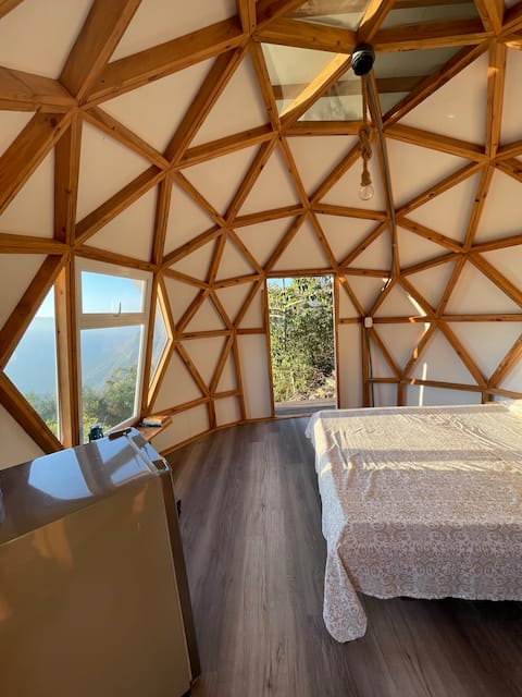 Successful Airbnb property: Domo Mango facing the canyon in Los Santos