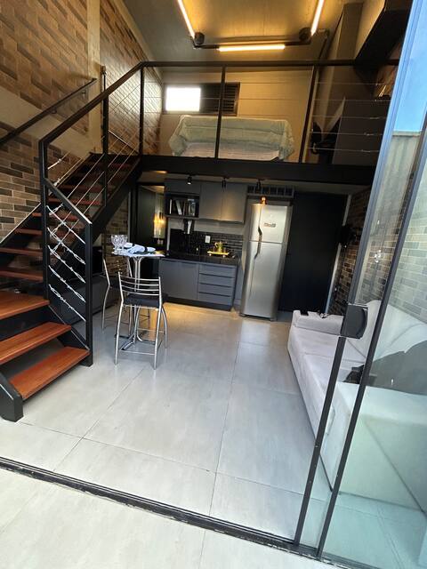 Loft in unique style.