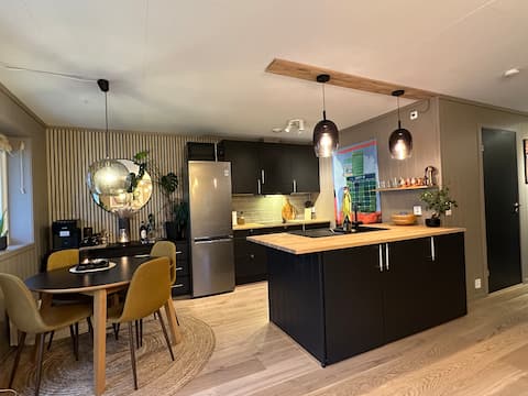 Central in Hønefoss, Electric car charger, 2 bedrooms