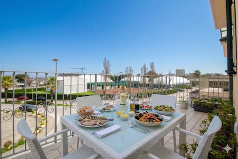 [Sea View Balcony] Wi-Fi A/C 2 bathrooms Parking