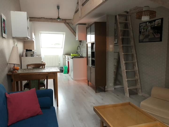 ÉTage Meublé : Chambre, Salon Cuisine, Douche Wc. - Mulhouse