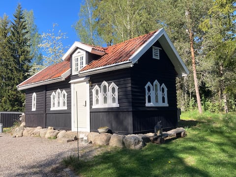 A cozy cottage with its own beach and wood-fired sauna