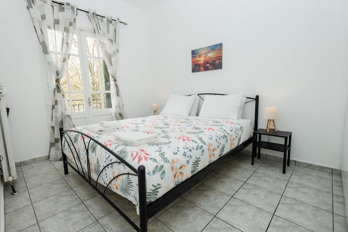 Rainbow Apartment interior in Corfu