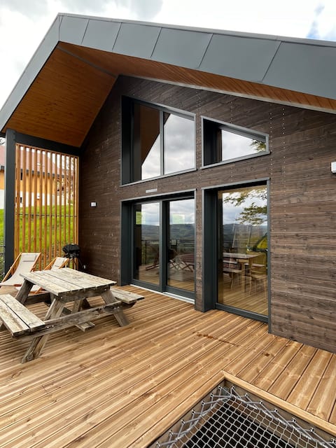 Foncine Hill Chalet with Hot Tub