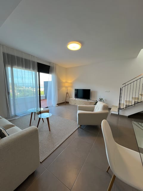 New house with views of the sea and the village of Colera