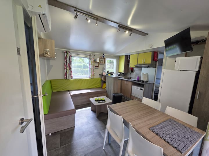 Mh 3ch/6p Clim/wifi/lave-linge | Camping 3* (27) - Normandie