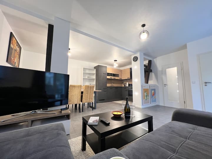 Luxury apartment with sauna and hot tub in the Harz
