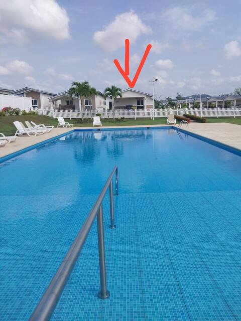 Casa de playa con piscina 3 habitaciones
2 baños