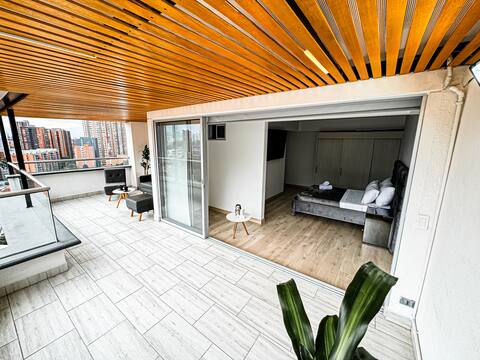 Luxurious PH in Sabaneta/AC/Parking/15 mn poblado/New