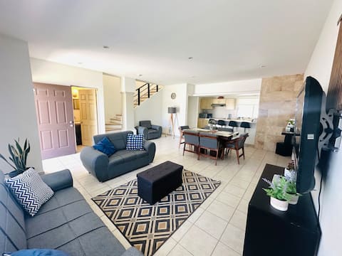 A warm house in a residential area