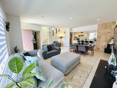 A warm house in a residential area