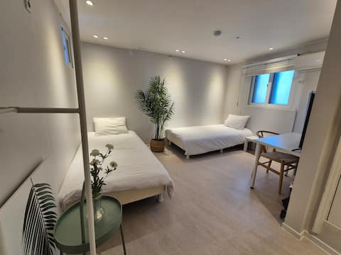 [Goyo Stay Twin] # 3 minutes from Uijeongbu Station # Free coffee & ramen