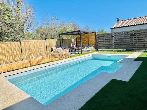 St Gilles x de vie, Givrand villa 12 pers pool.