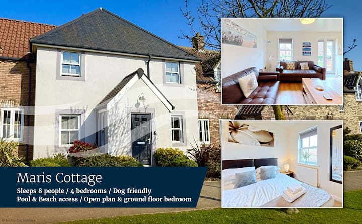 Maris Cottage - Pool And Beach Access - 4 Bedrooms - Filey