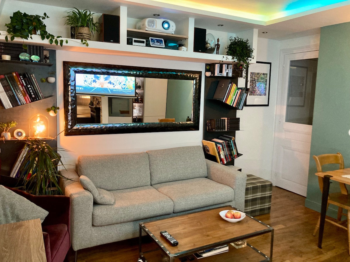 Top Airbnb: beautiful 2-room apartment close to transport à Levallois Perret