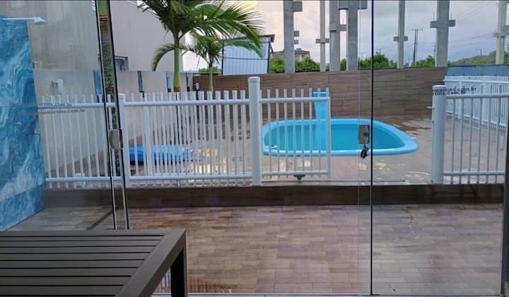 Casa Com Piscina 100 Metros Do  Mar - Matinhos