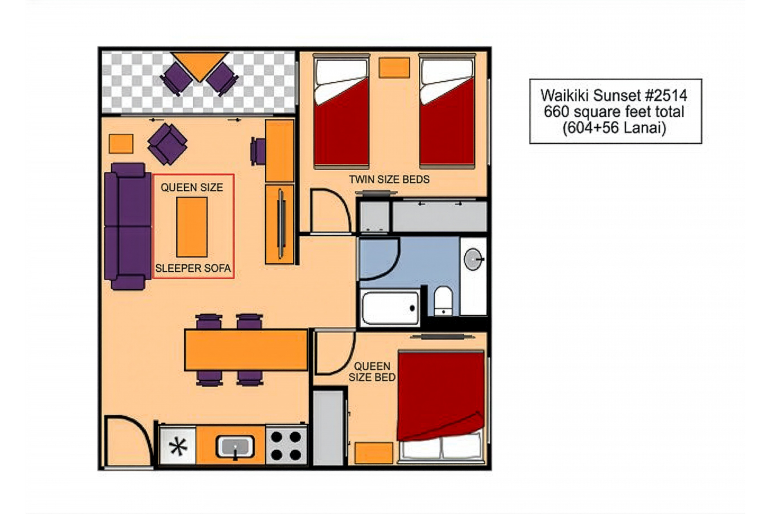Condo in Honolulu · ★5.0 · 2 bedrooms · 4 beds · 1 shared bath - Image 31