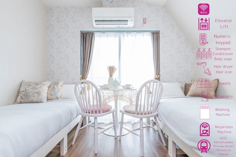 No smoking Shinjuku Direct 2 beds studio Long stay